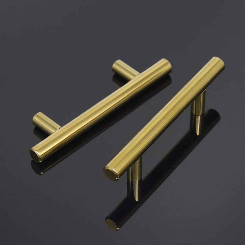 5-in. x 0.01-in. Stainless Steel Cabinet Handle In Gold