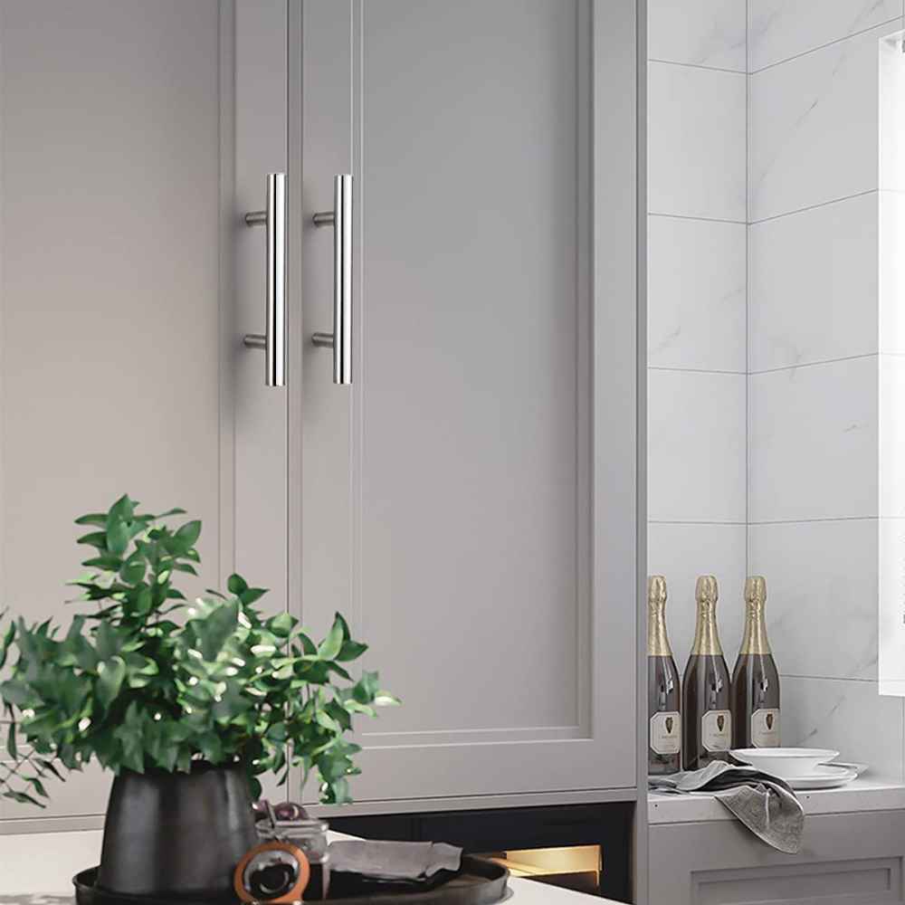 5-in. x 0.04-in. Stainless Steel Cabinet Handle In Chrome