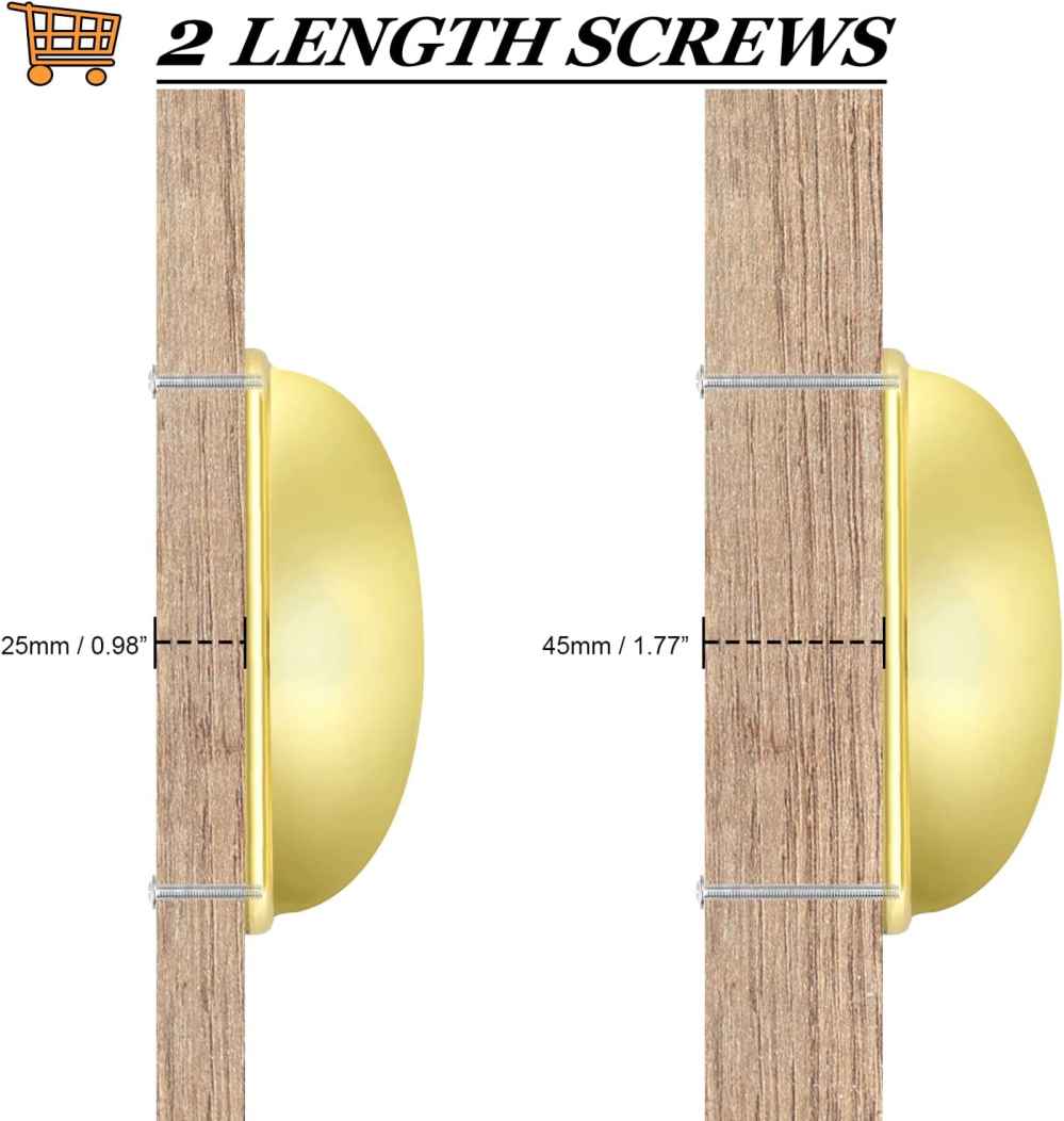 3.07-in. x 0.03-in. Stainless Steel Cabinet Handle In Gold