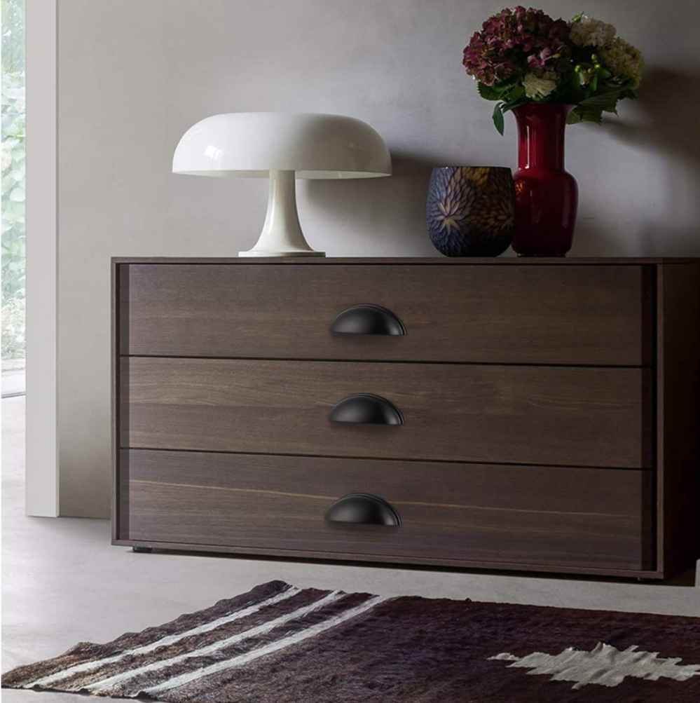 1.04-in. x 0.04-in. Zinc Alloy Cabinet Handle In Black