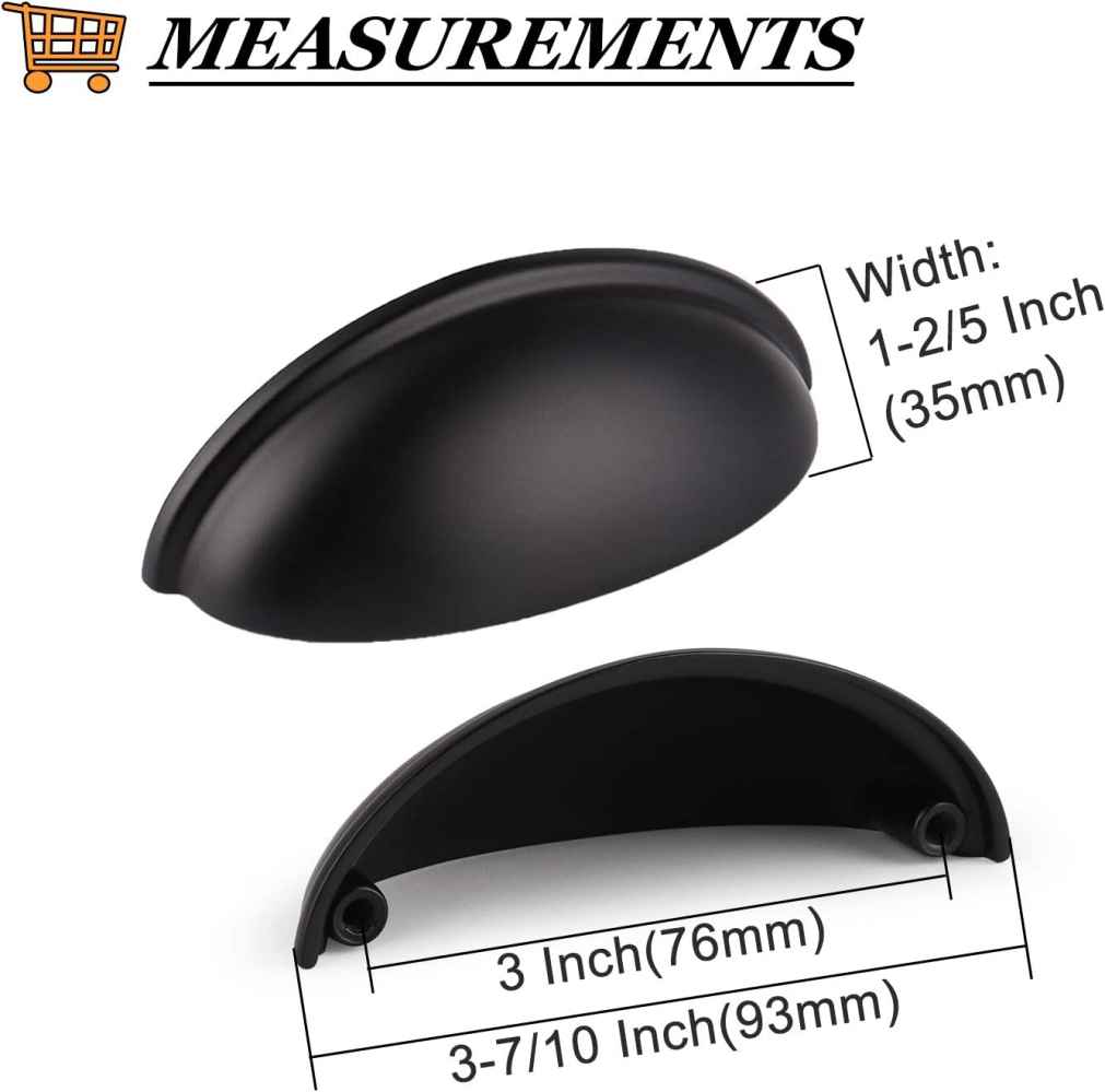 1.04-in. x 0.04-in. Zinc Alloy Cabinet Handle In Black