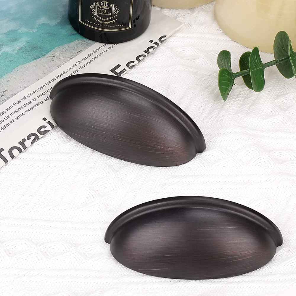 1.04-in. x 0.04-in. Zinc Alloy Cabinet Handle In Oil Rubbed Bronze