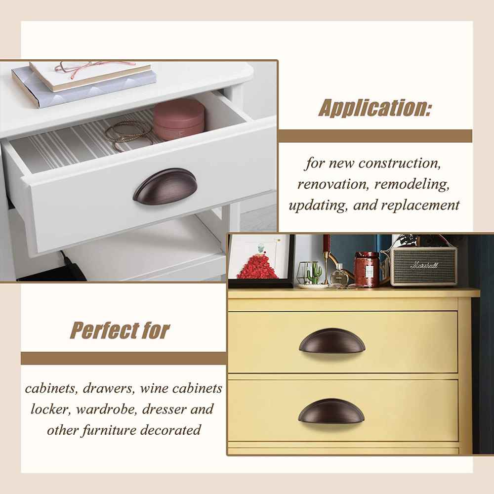 1.04-in. x 0.04-in. Zinc Alloy Cabinet Handle In Oil Rubbed Bronze
