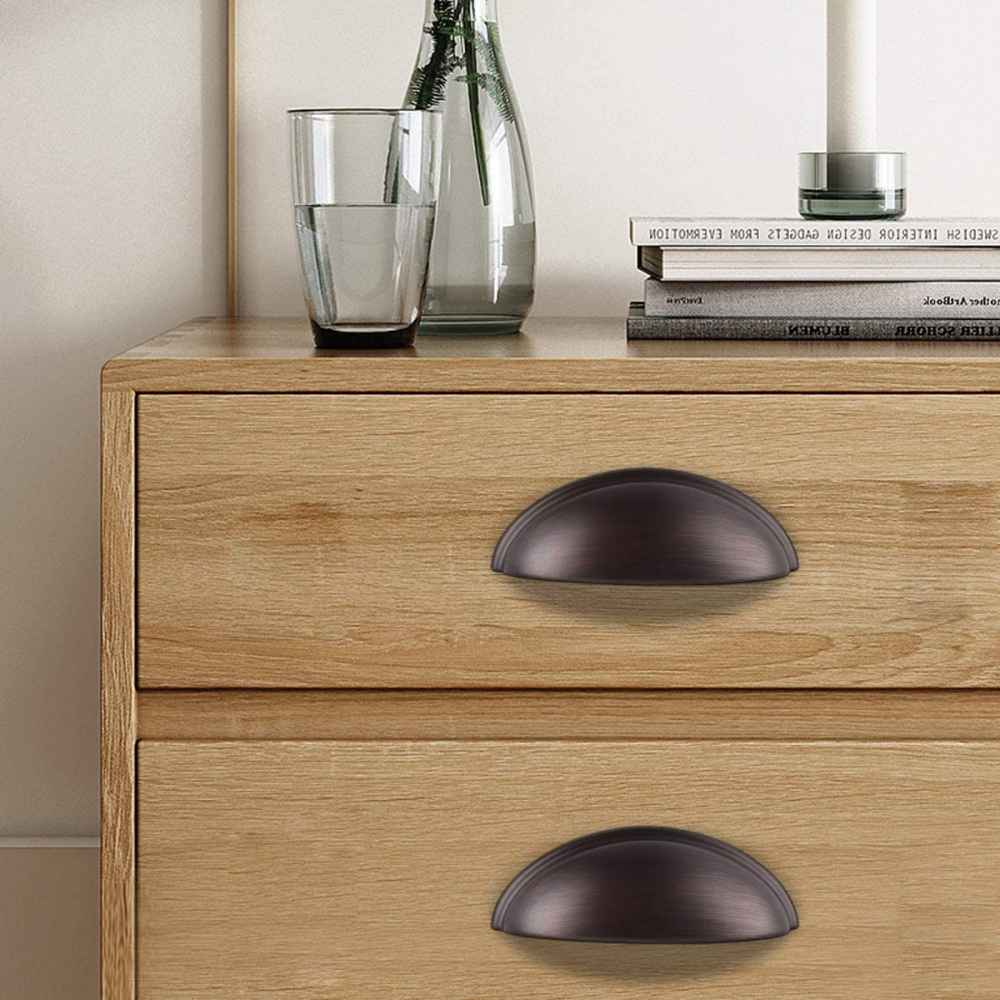 1.04-in. x 0.04-in. Zinc Alloy Cabinet Handle In Oil Rubbed Bronze