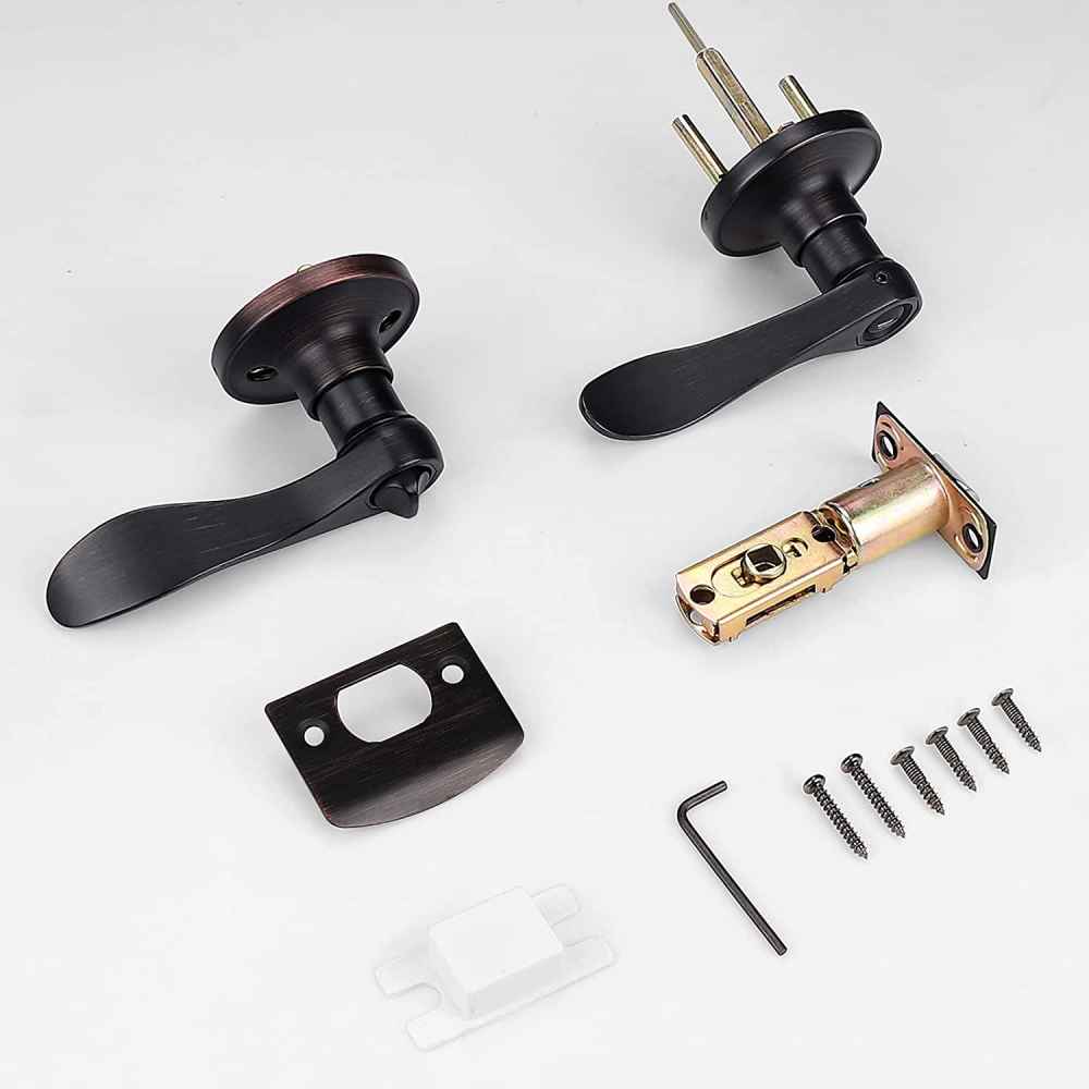 2.5-in. x 0.03-in. Stainless Steel Door Door Lock In Oil Rubbed Bronze