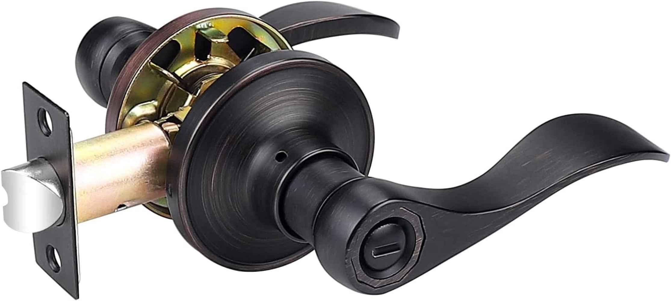 2.5-in. x 0.03-in. Stainless Steel Door Door Lock In Oil Rubbed Bronze