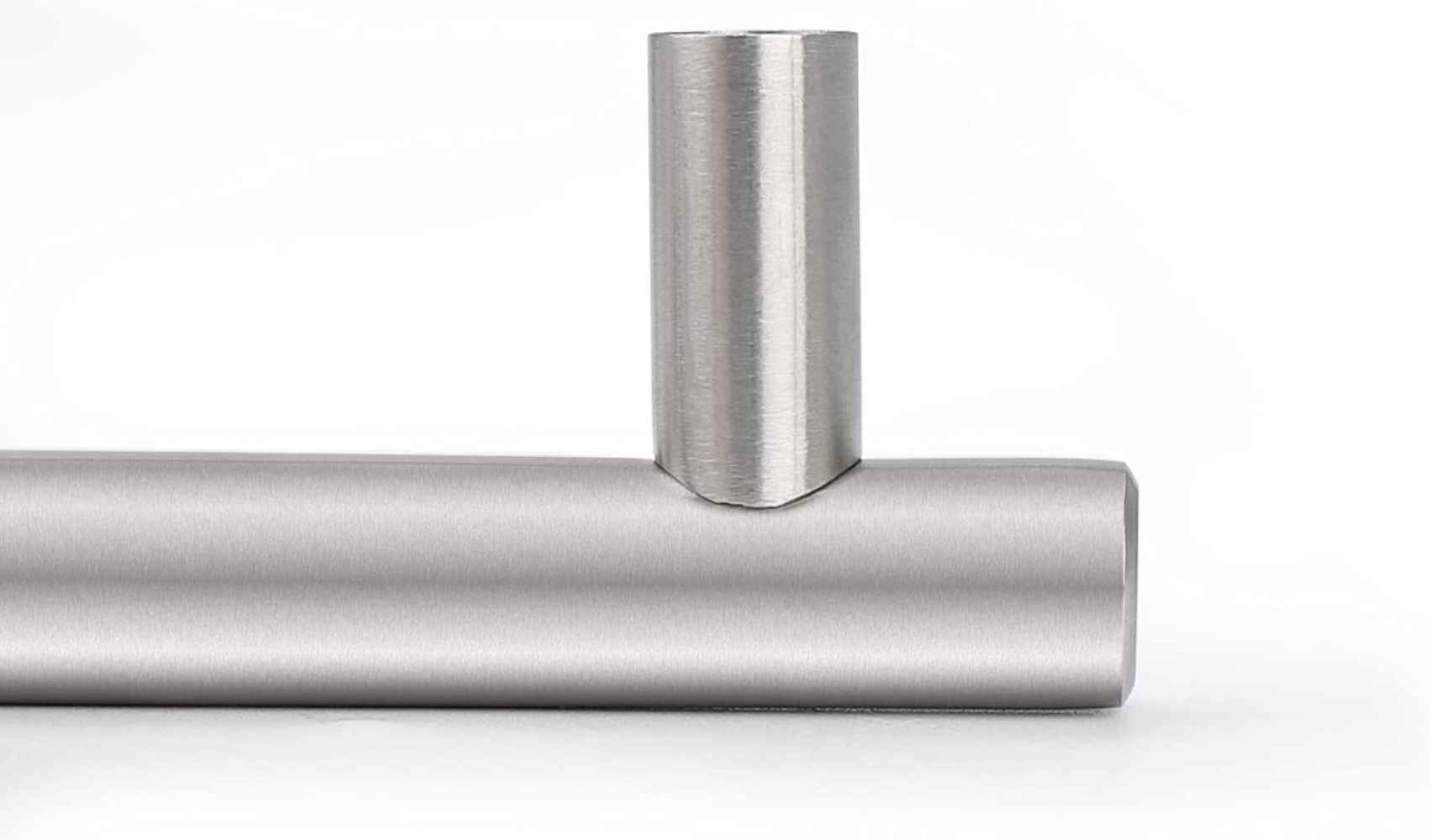 4-in. x 1.25-in. Stainless Steel Cabinet Handle In Brushed Nickel