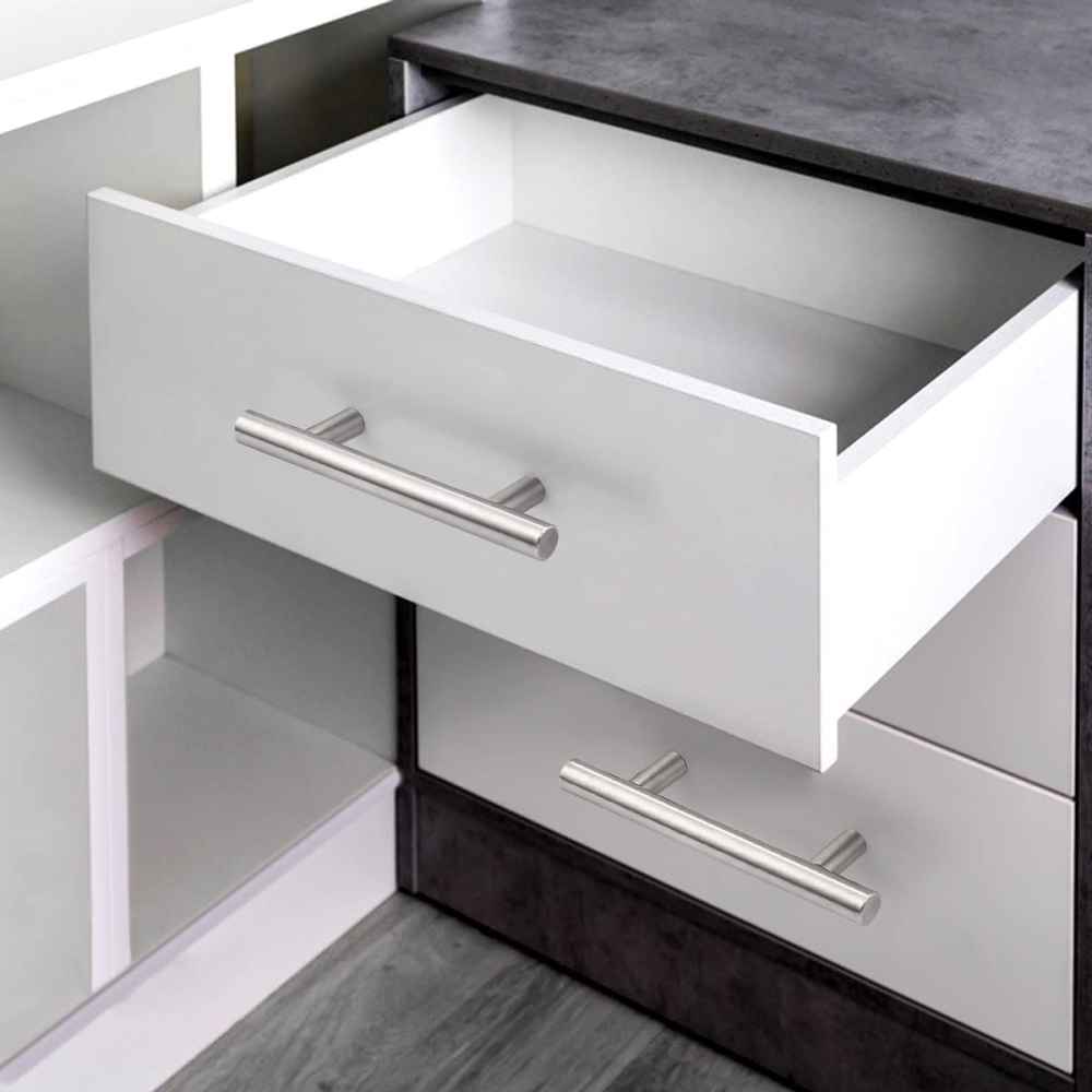 5-in. x 1.25-in. Stainless Steel Cabinet Handle In Brushed Nickel