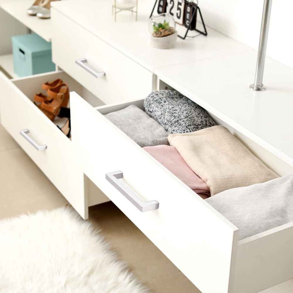 4.5-in. x 1.25-in. Stainless Steel Cabinet Handle In Brushed Nickel