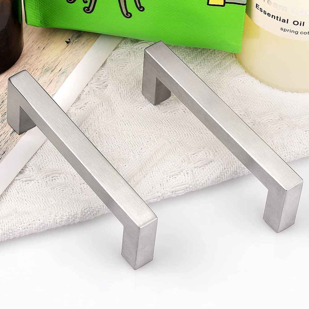 4.5-in. x 1.25-in. Stainless Steel Cabinet Handle In Brushed Nickel