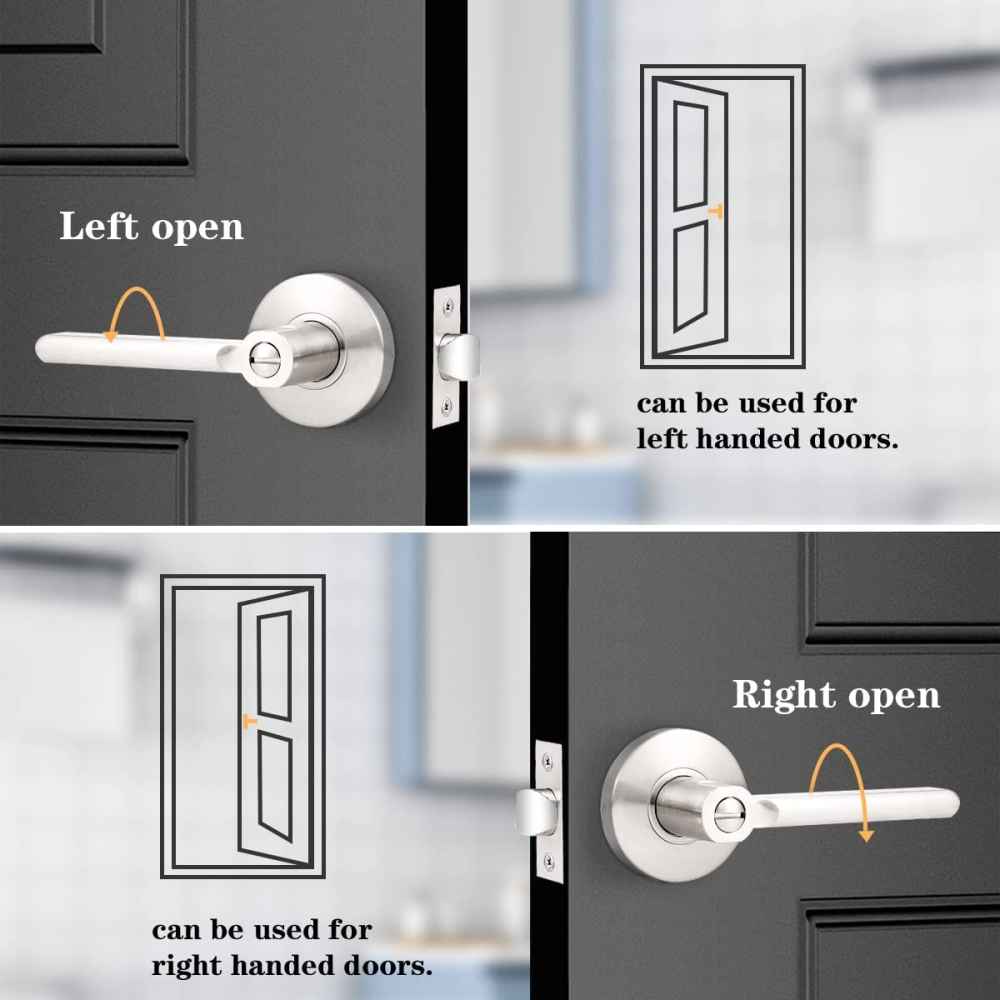 5-in. x 0.01-in. Stainless Steel Door Lock In Satin Nickel