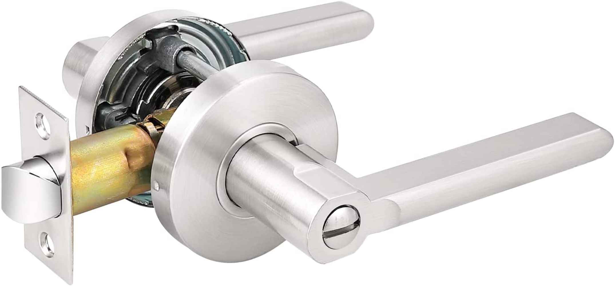 5-in. x 0.01-in. Stainless Steel Door Door Lock In Satin Nickel