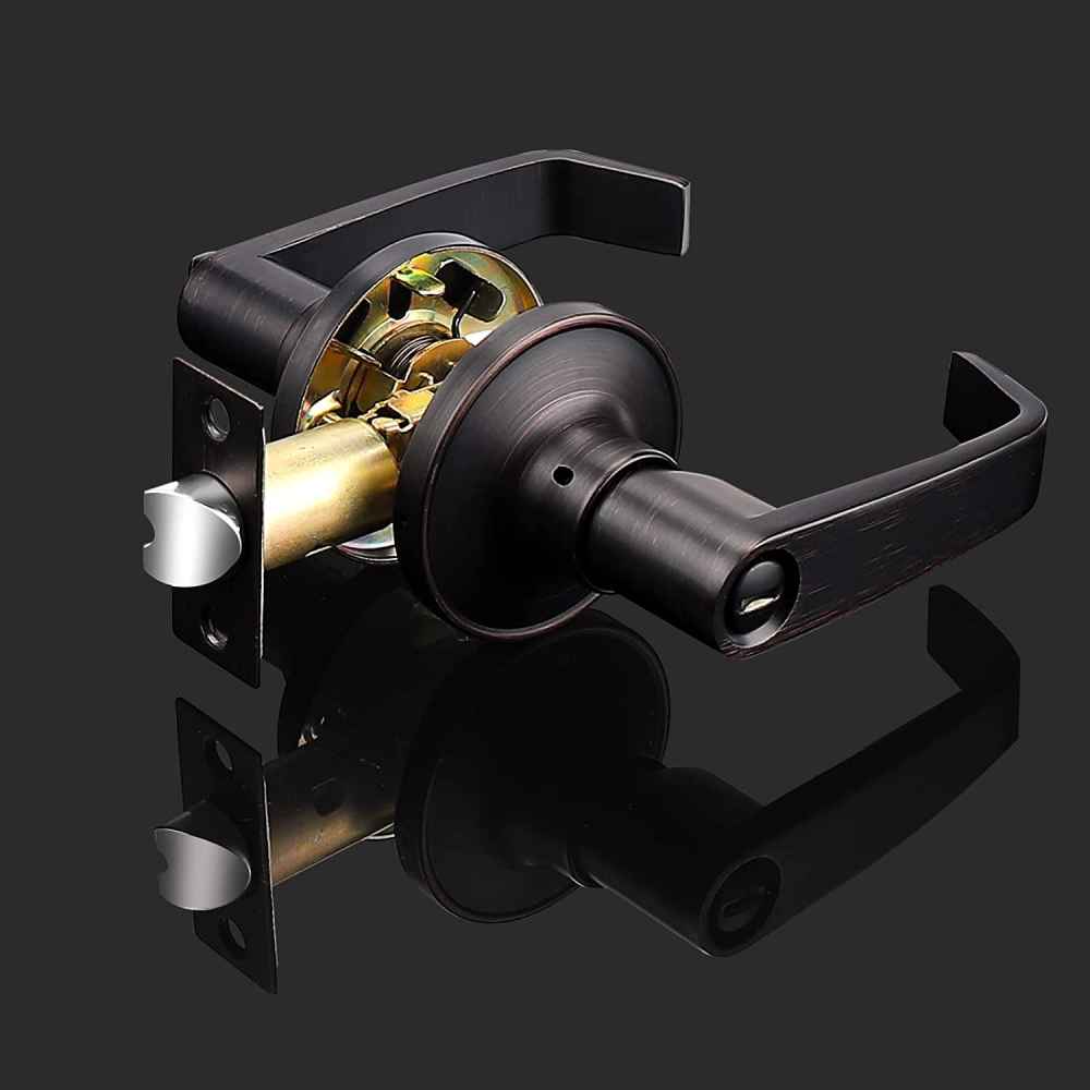 4-in. x 0.03-in. Zinc Alloy Door Lock In Oil Rubbed Bronze