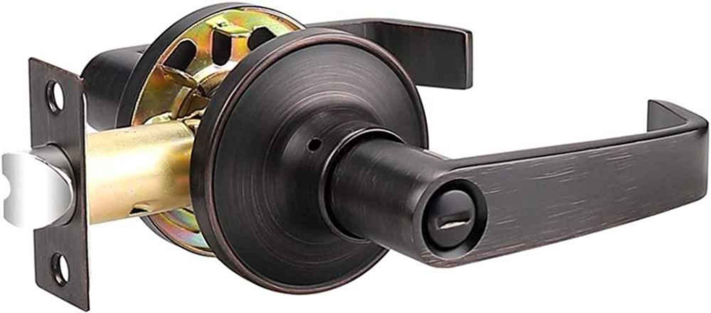 4-in. x 0.03-in. Zinc Alloy Door Door Lock In Oil Rubbed Bronze