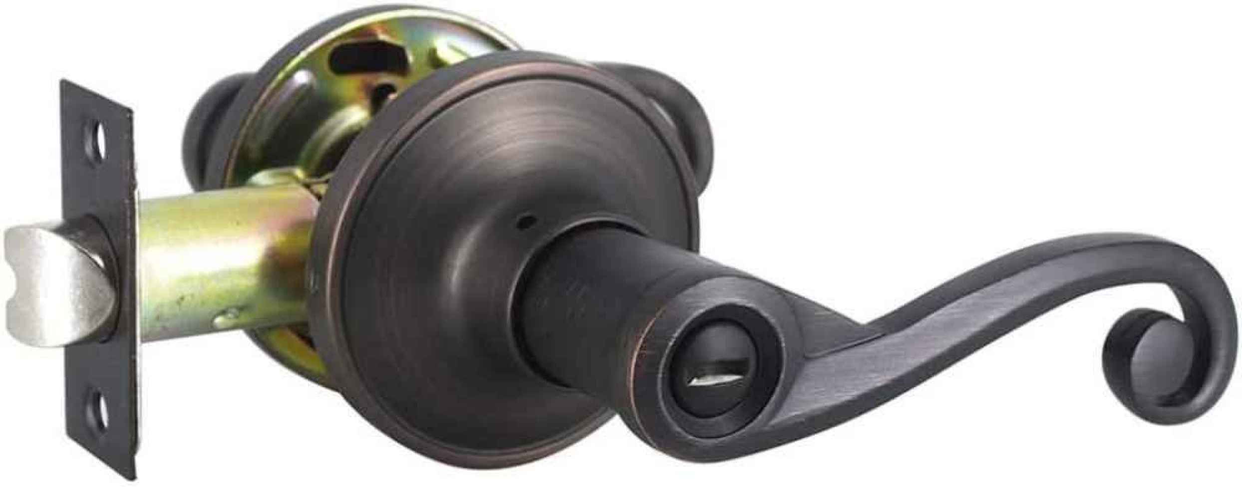 2.5-in. x 0.03-in. Zinc Alloy Door Door Lock In Oil Rubbed Bronze