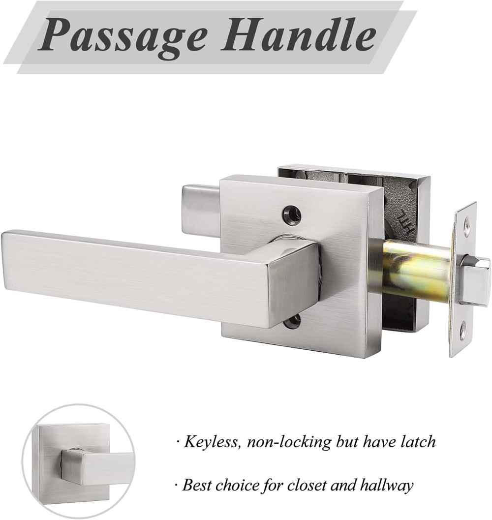 5-in. x 0.03-in. Zinc Alloy Door Door Lock In Satin Nickel