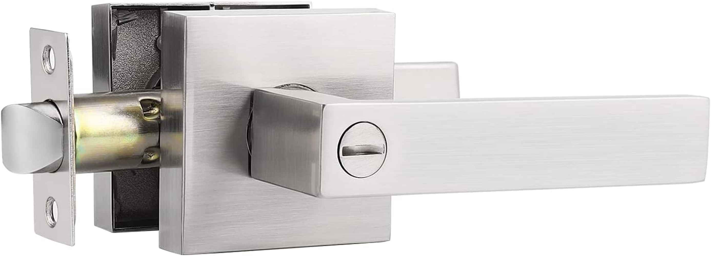 4.8-in. x 0.03-in. Zinc Alloy Door Door Lock In Satin Nickel