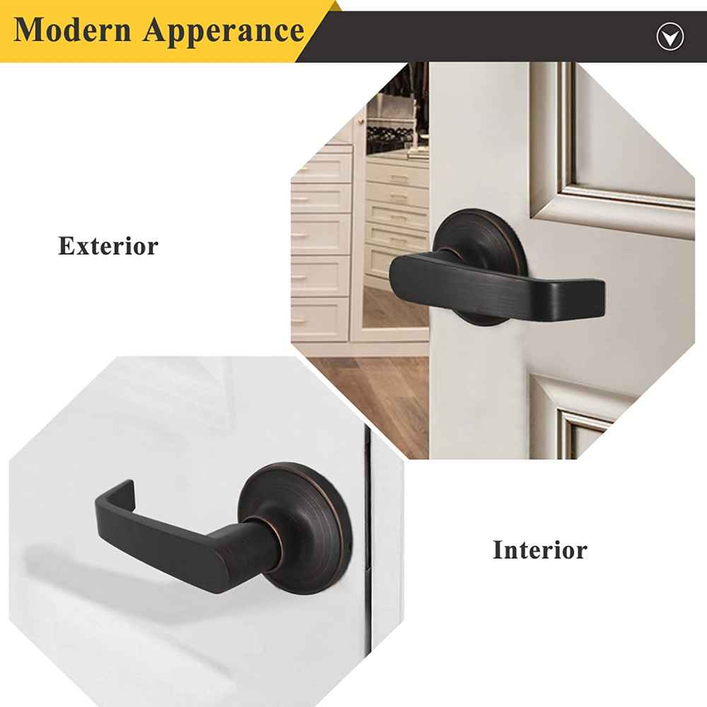 2.5-in. x 0.03-in. Zinc Alloy Door Lock In Oil Rubbed Bronze