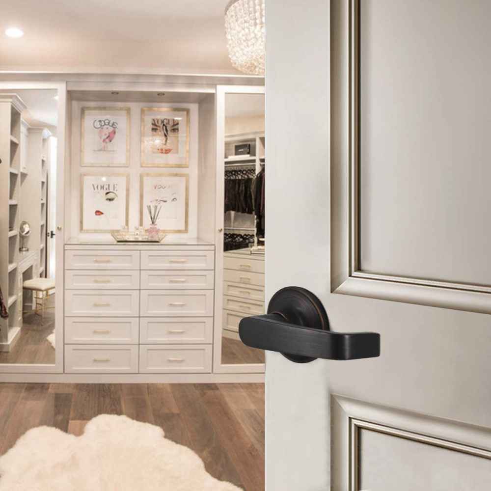 2.5-in. x 0.03-in. Zinc Alloy Door Lock In Oil Rubbed Bronze
