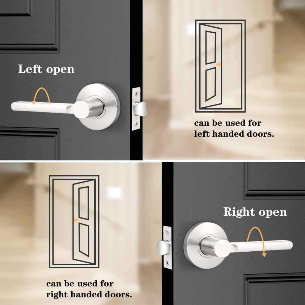 4.8-in. x 0.01-in. Stainless Steel Door Lock In Brushed Nickel