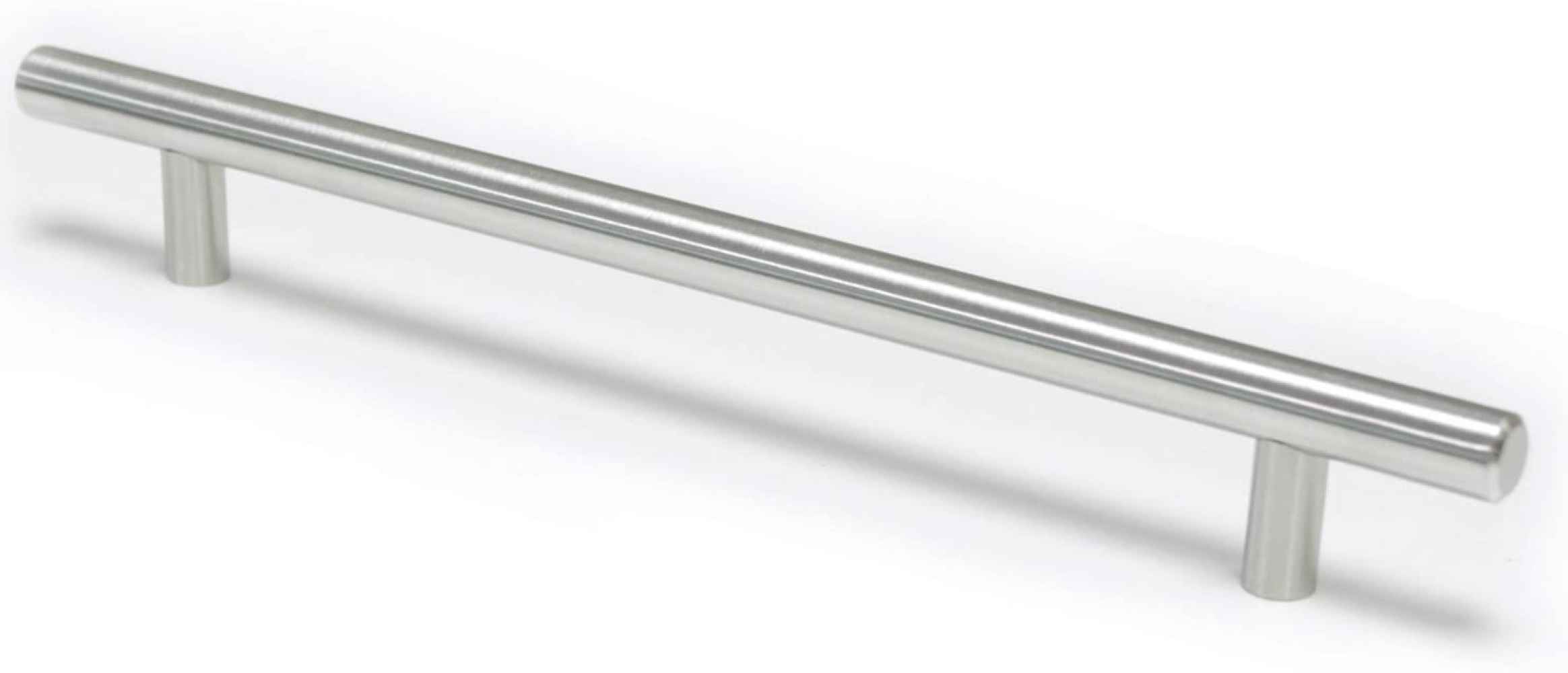 8-in. x 1.25-in. Stainless Steel Cabinet Handle In Satin Nickel