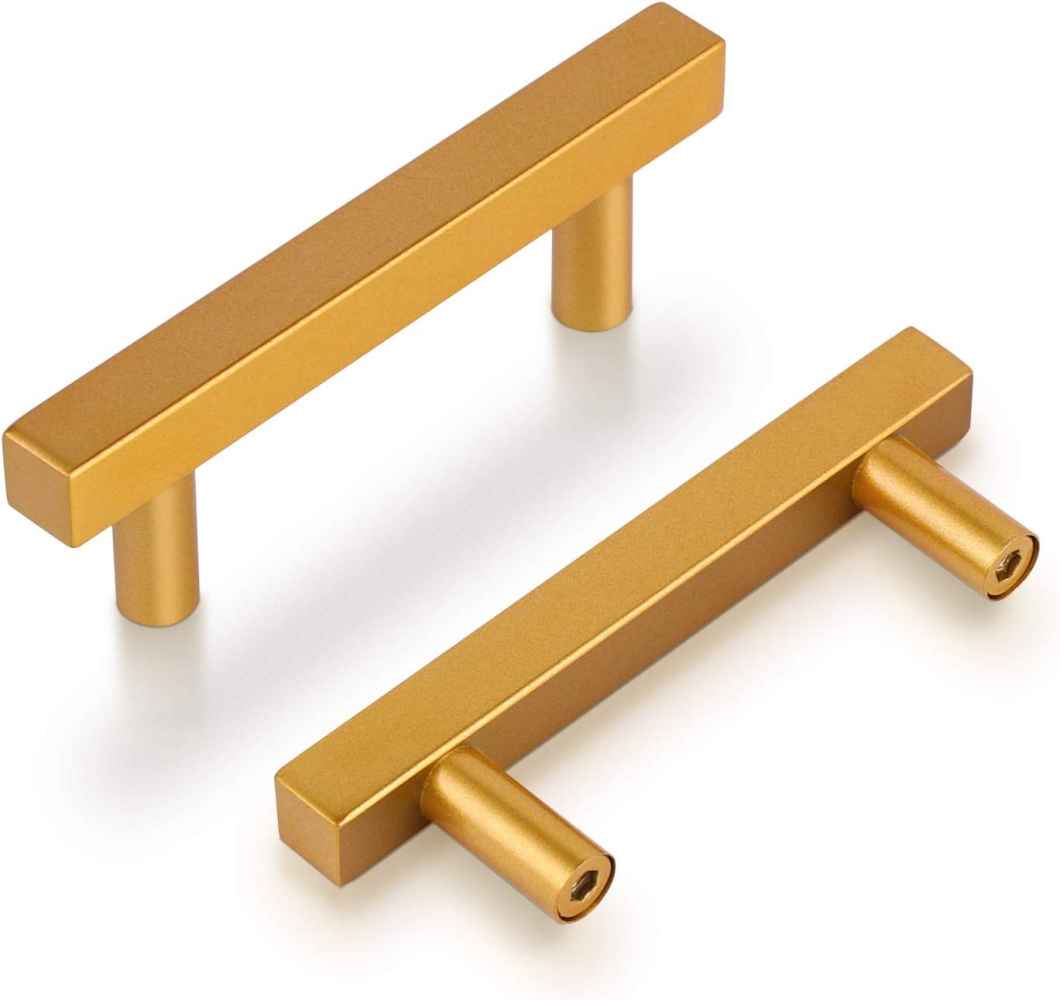 5-in. x 1.25-in. Stainless Steel Cabinet Cabinet Handle In Gold