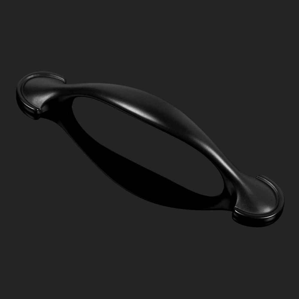 4.06-in. x 0.9-in. Zinc Alloy Cabinet Handle In Black