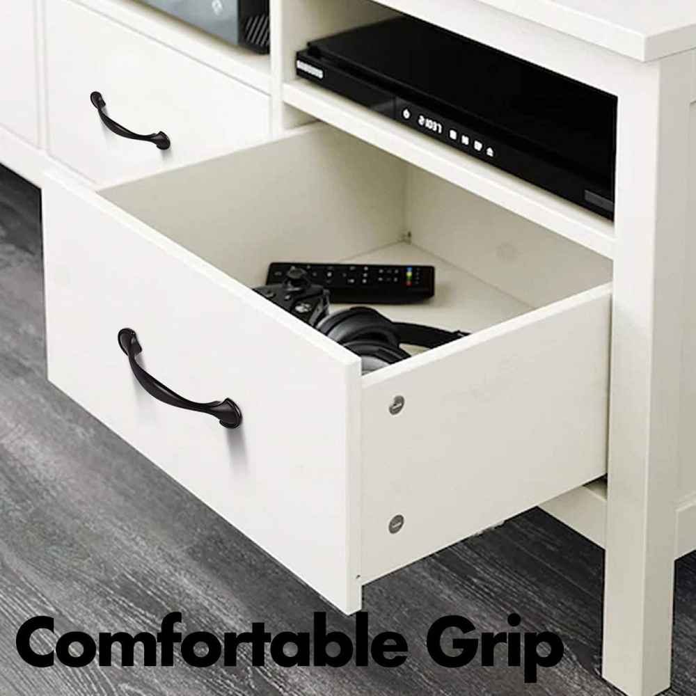 4.06-in. x 0.9-in. Zinc Alloy Cabinet Handle In Black