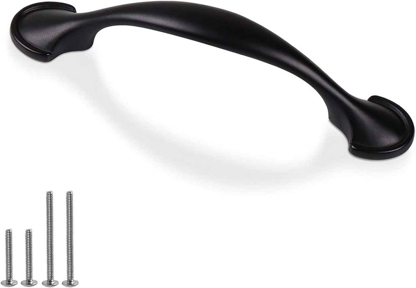 4.06-in. x 0.9-in. Zinc Alloy Cabinet Cabinet Handle In Black