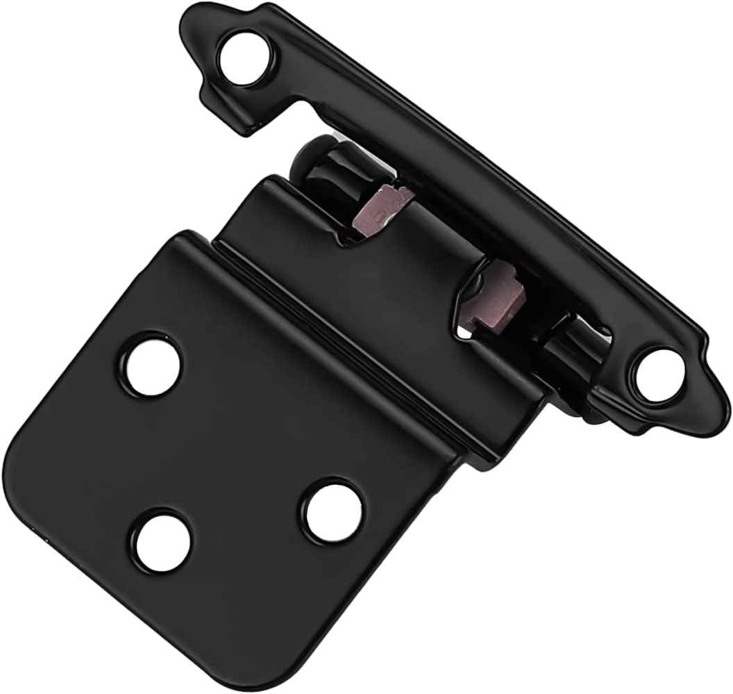 2.76-in. x 1.75-in. Zinc Alloy Cabinet Hinge In Black