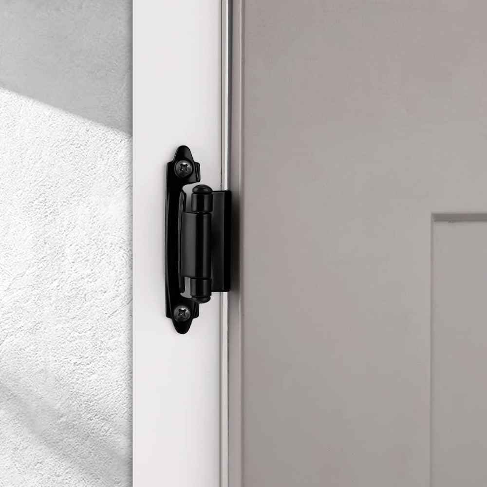 2.76-in. x 1.75-in. Zinc Alloy Cabinet Hinge In Black