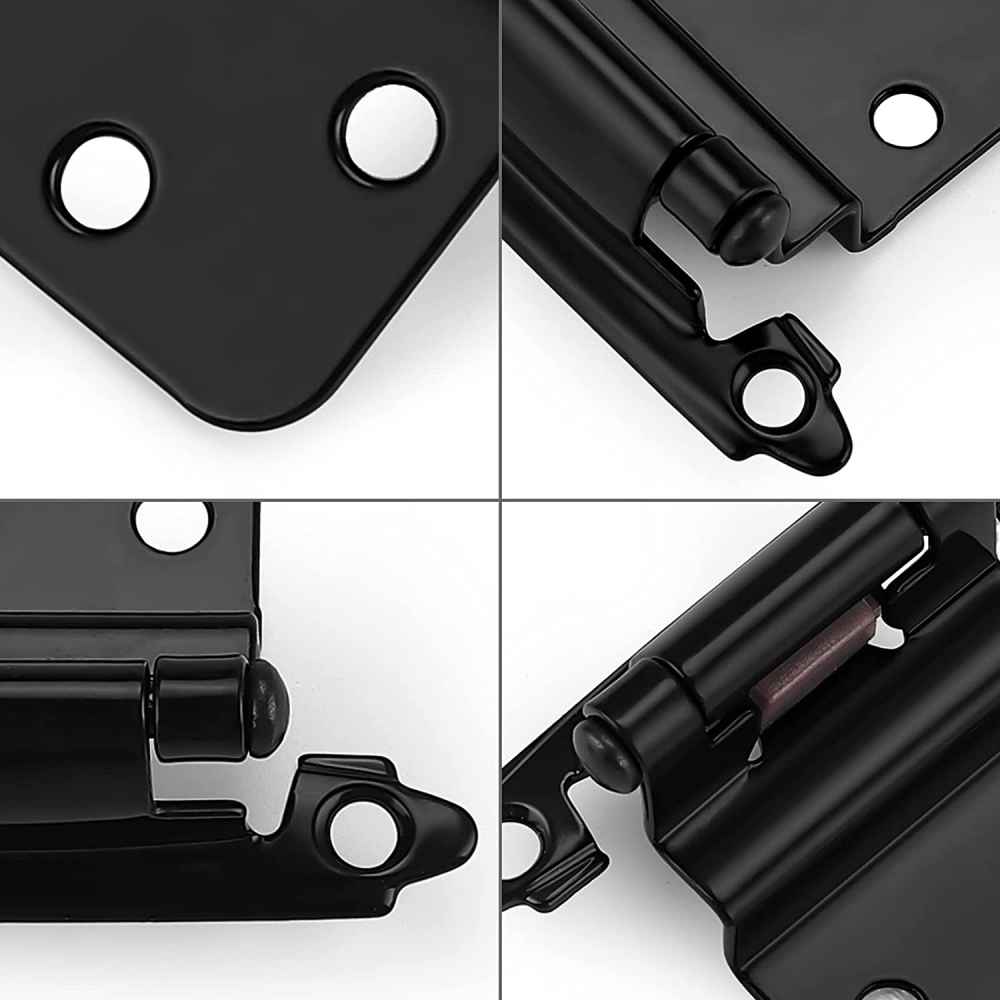 2.76-in. x 1.75-in. Zinc Alloy Cabinet Hinge In Black