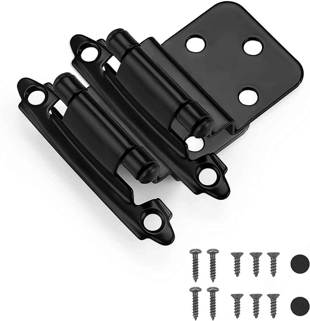 2.76-in. x 1.75-in. Zinc Alloy Cabinet Cabinet Hinge In Black