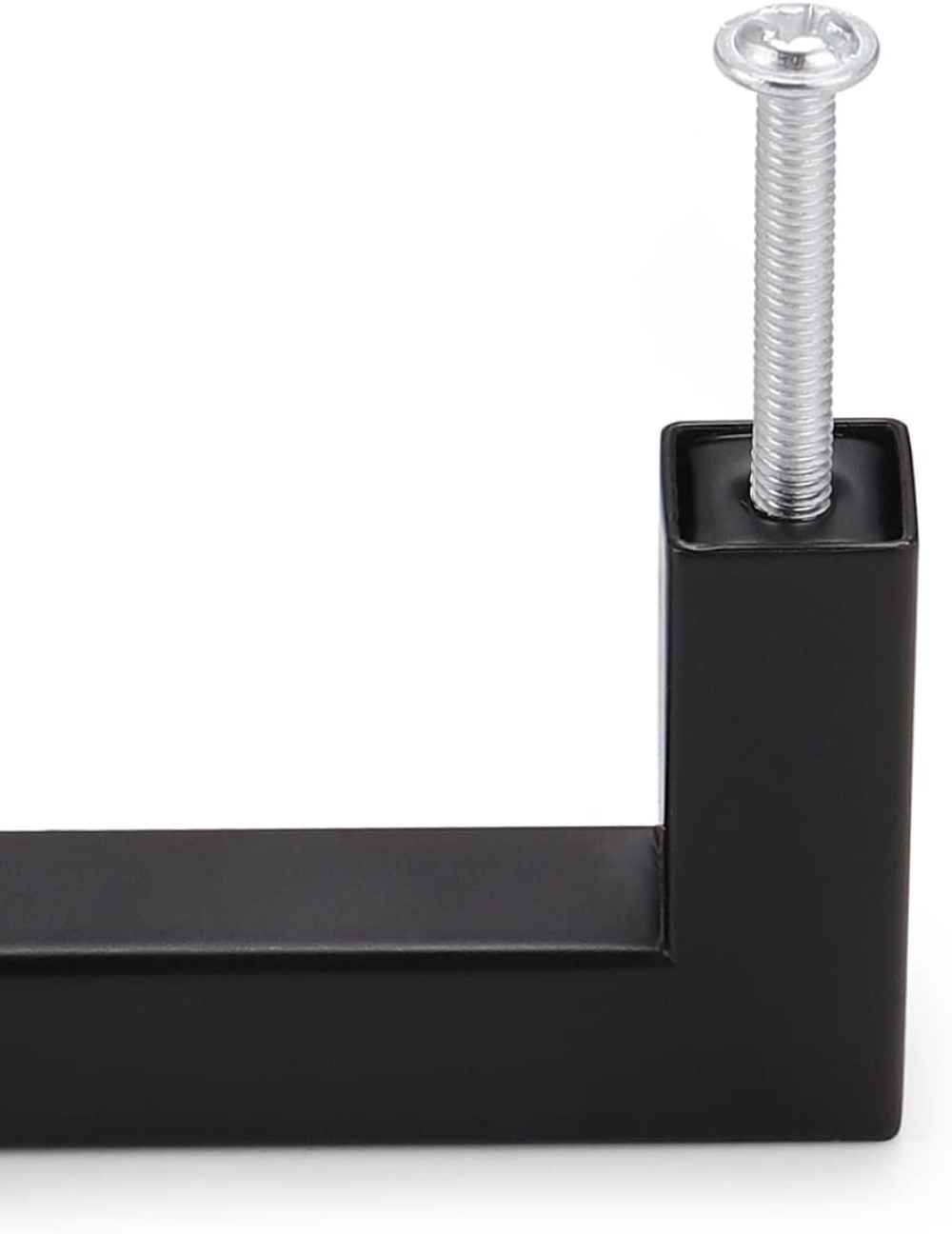 5.04-in. x 1.25-in. Stainless Steel Cabinet Cabinet Handle In Black