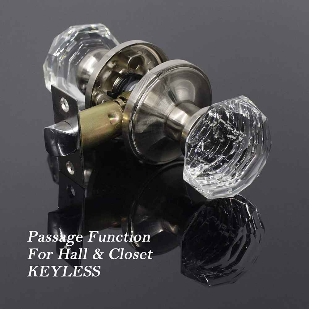 1.18-in. x 0.03-in. Zinc Alloy Door Lock In Brushed Nickel