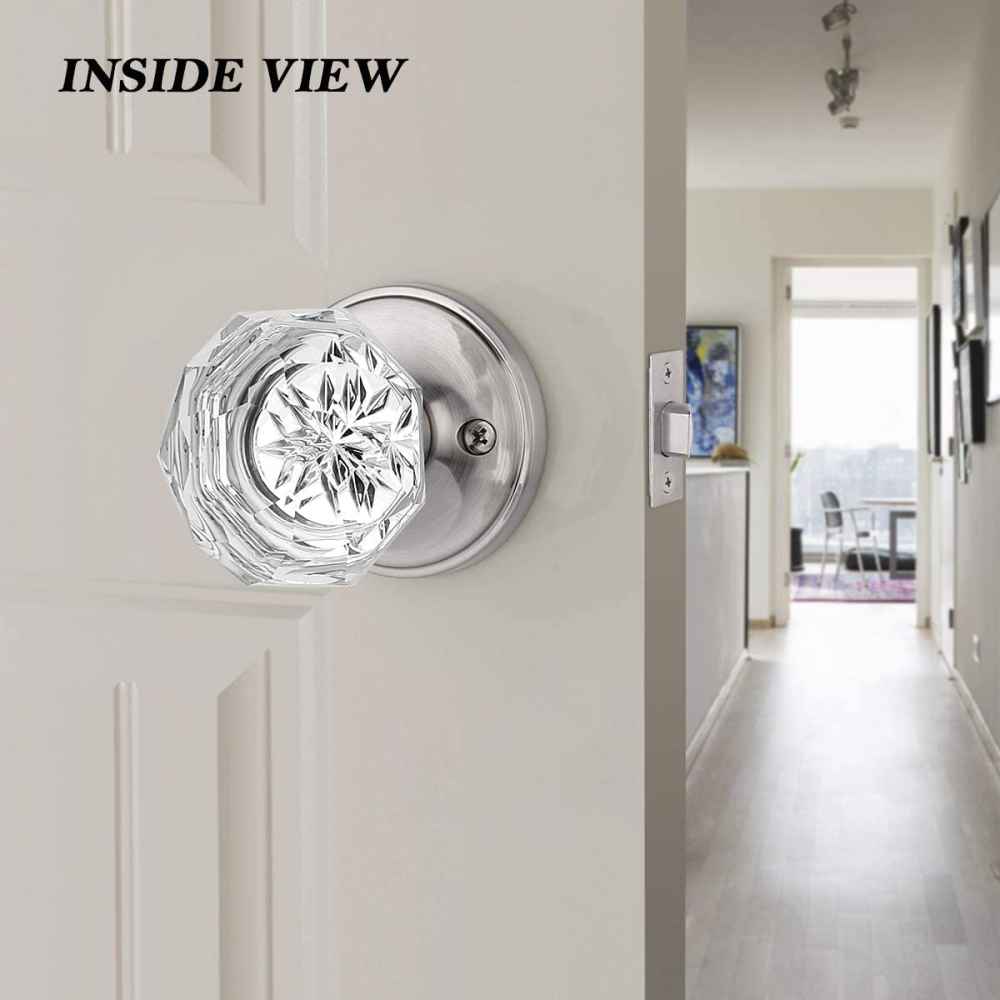 1.18-in. x 0.03-in. Zinc Alloy Door Lock In Brushed Nickel