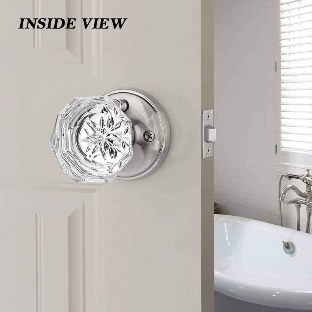 1.18-in. x 0.03-in. Zinc Alloy Door Lock In Brushed Nickel