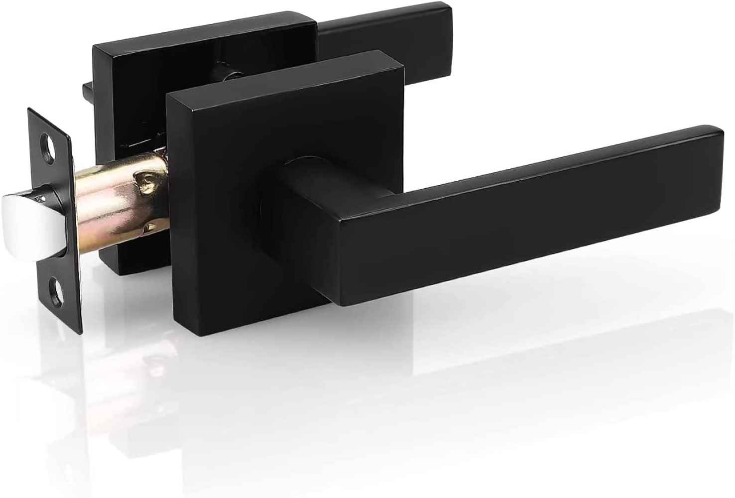 1.18-in. x 1.18-in. Stainless Steel Door Door Lock In Black