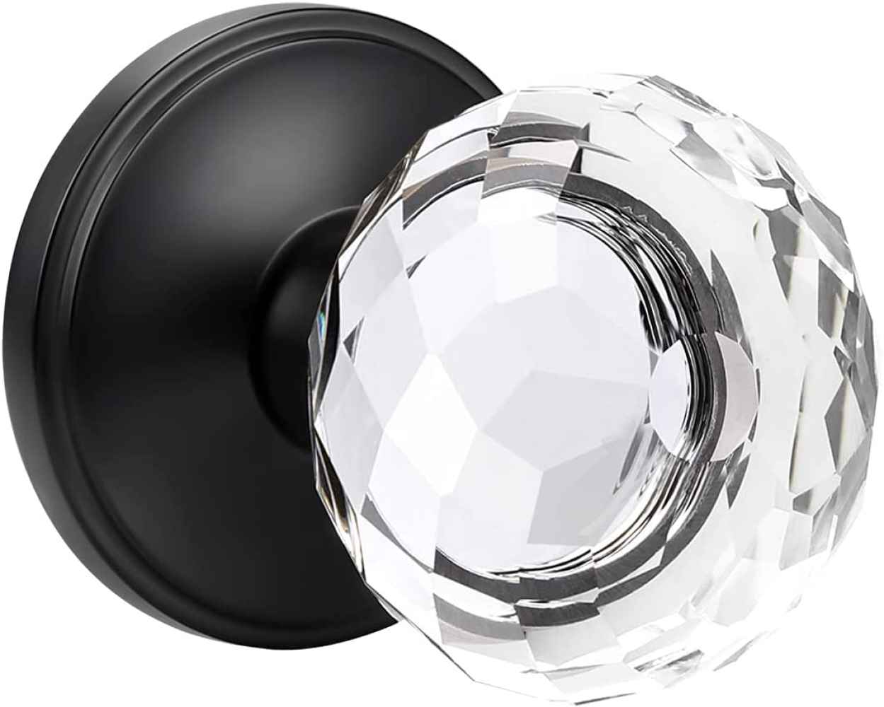 2.5-in. x 0.03-in. Zinc Alloy Door Door Knob In Black