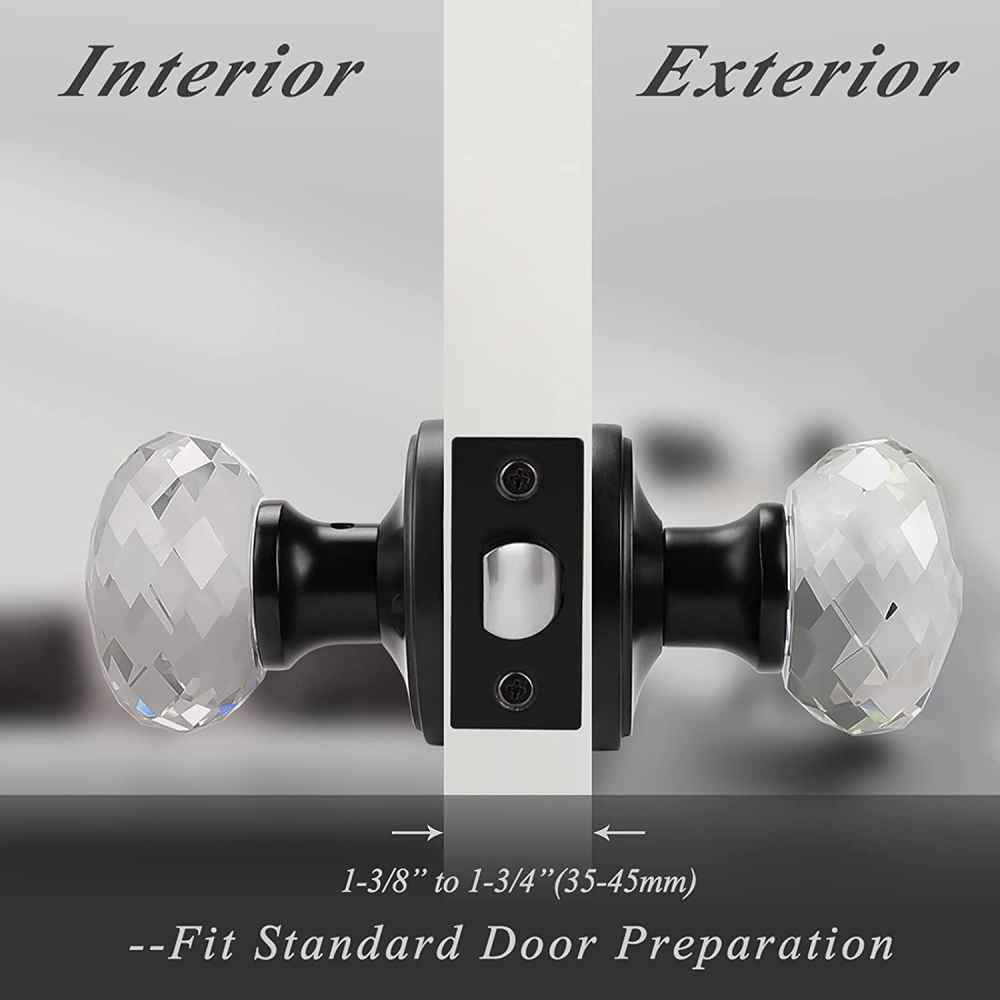 2.5-in. x 0.04-in. Zinc Alloy Door Lock In Black