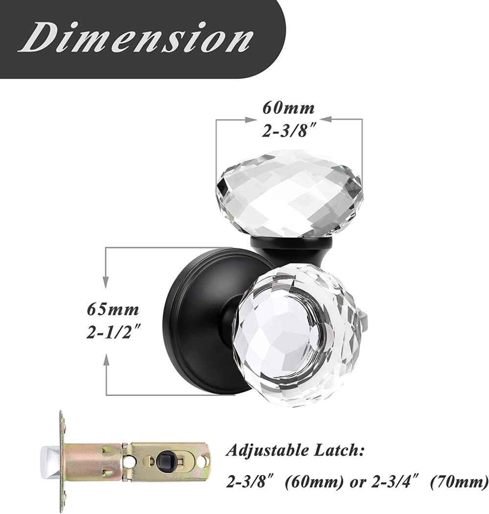 2.5-in. x 0.04-in. Zinc Alloy Door Lock In Black