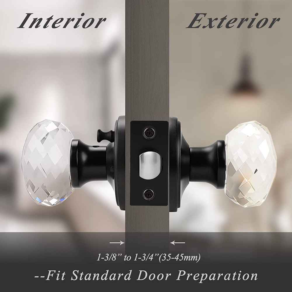 2.5-in. x 0.03-in. Zinc Alloy Door Lock In Black