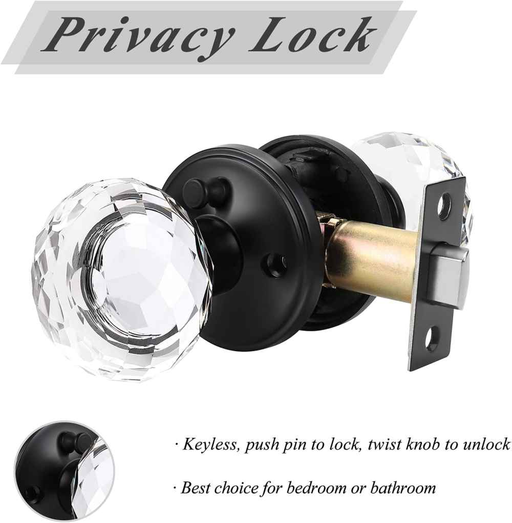 2.5-in. x 0.03-in. Zinc Alloy Door Lock In Black