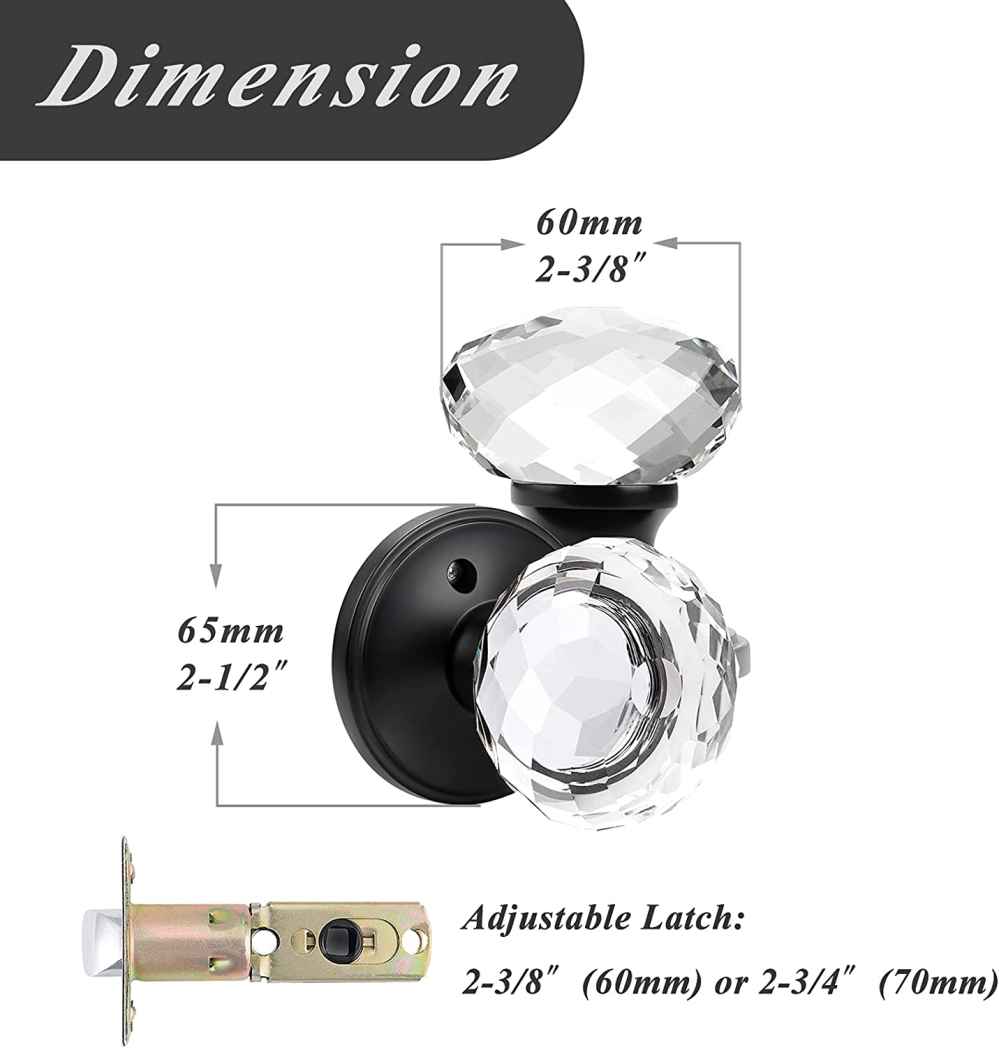 2.5-in. x 0.03-in. Zinc Alloy Door Lock In Black