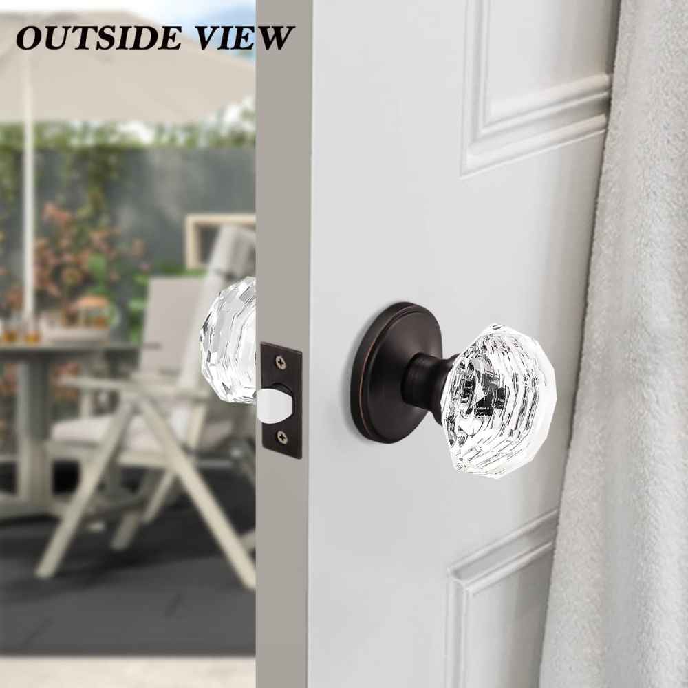 2.3-in. x 0.03-in. Zinc Alloy Door Lock In Oil Rubbed Bronze