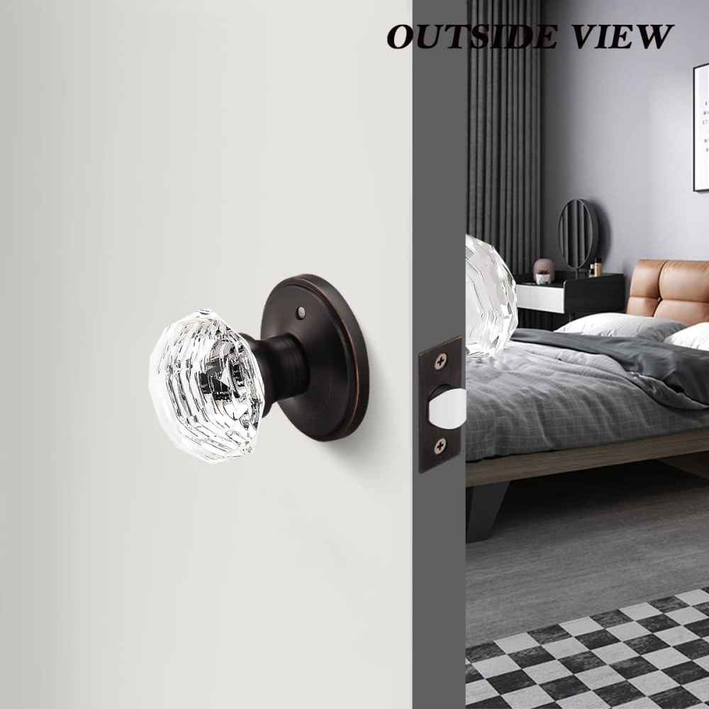 2.5-in. x 0.03-in. Zinc Alloy Door Lock In Oil Rubbed Bronze
