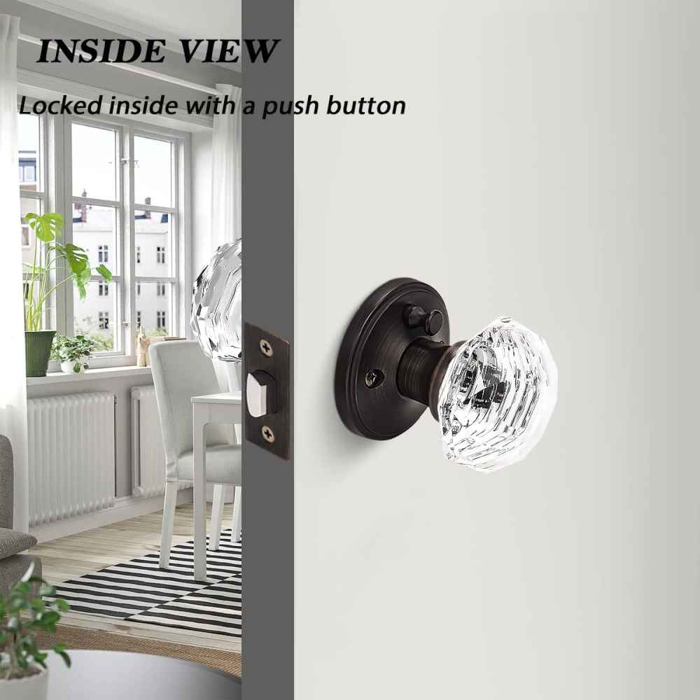 2.5-in. x 0.03-in. Zinc Alloy Door Lock In Oil Rubbed Bronze