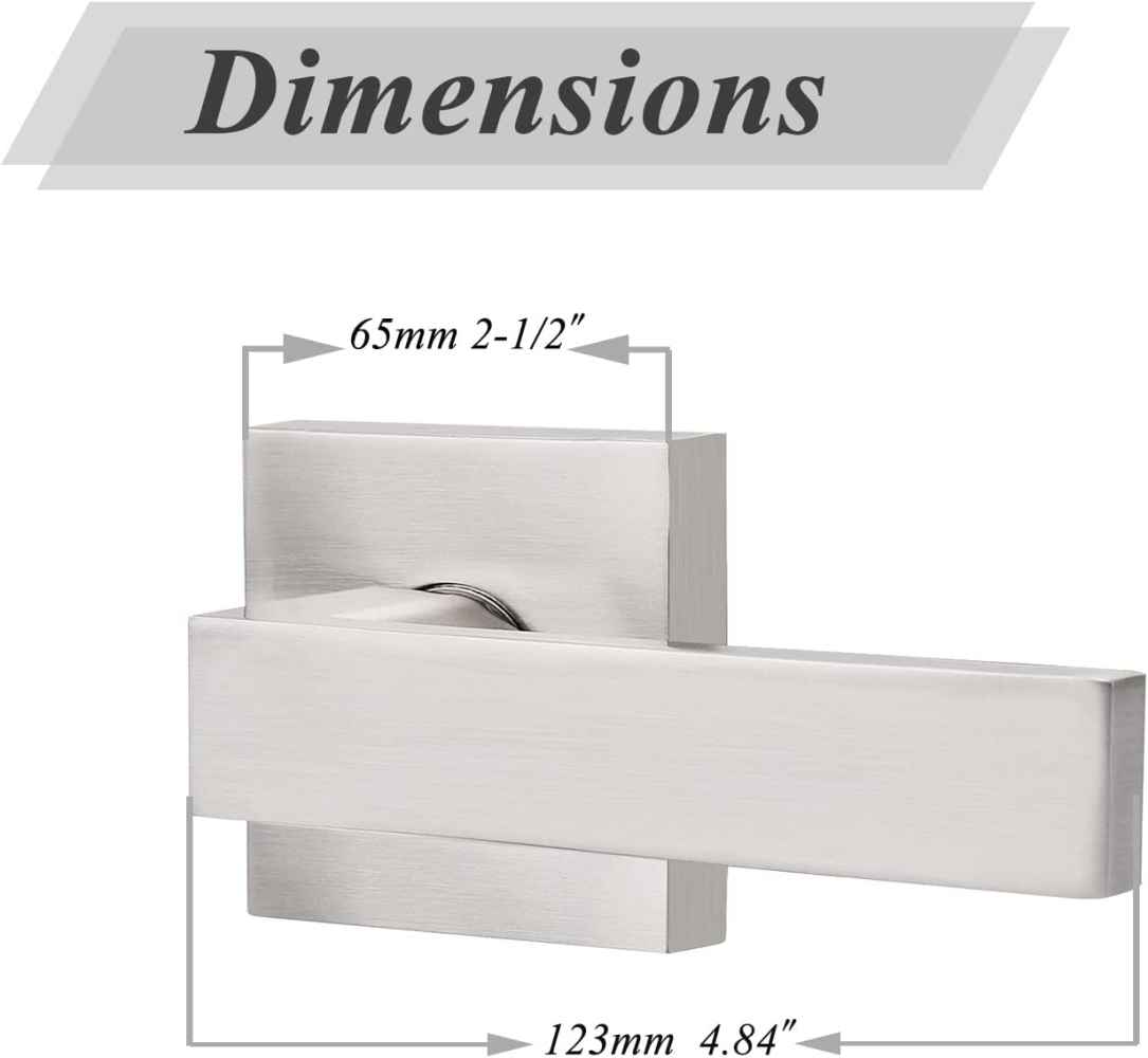 4.8-in. x 0.03-in. Stainless Steel Door Handle In Brushed Nickel