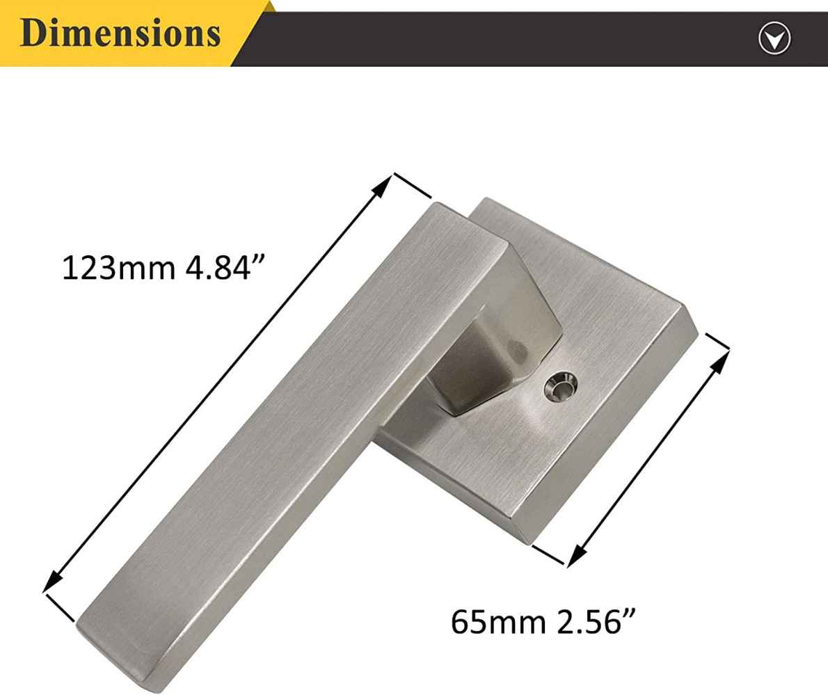 4.8-in. x 0.03-in. Stainless Steel Door Handle In Brushed Nickel