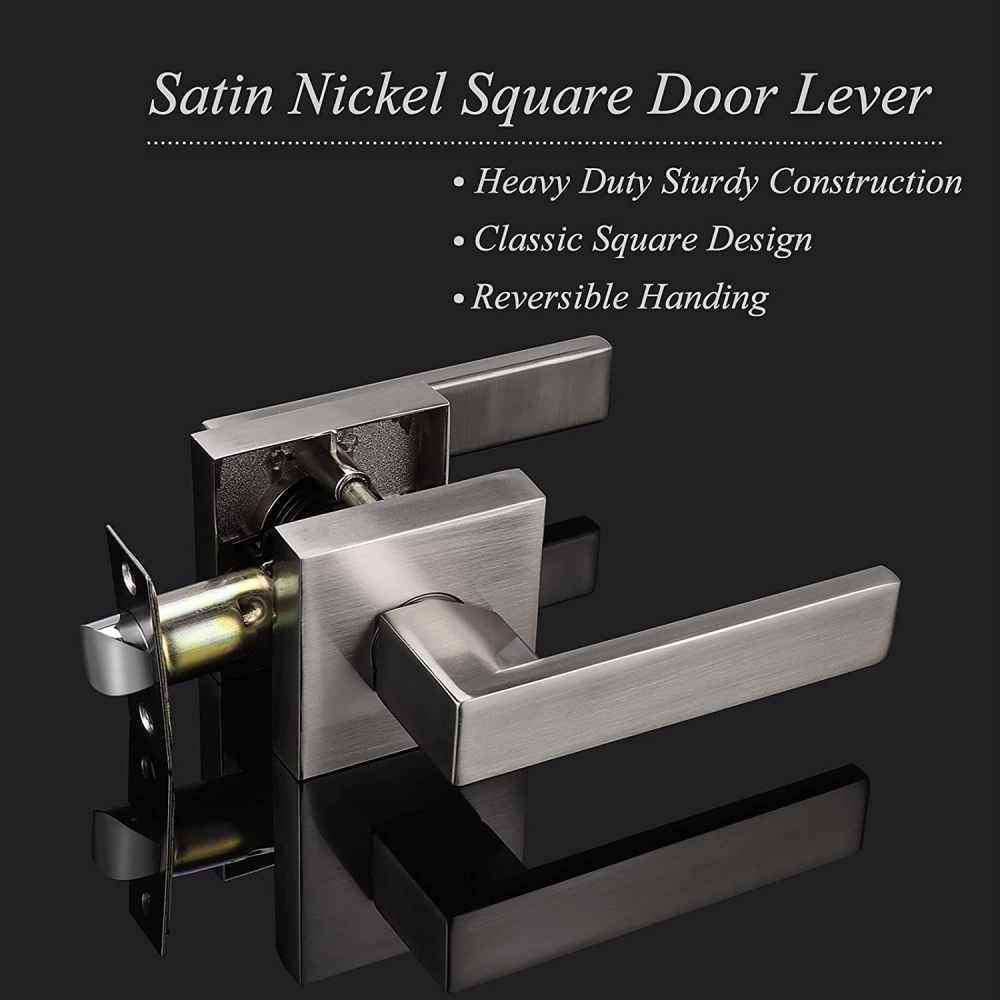 4.8-in. x 0.03-in. Stainless Steel Door Lock In Satin Nickel